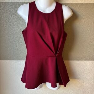 Anthropologie Sunday in Brooklyn Women’s Petite Small Burgundy Sleeveless Top